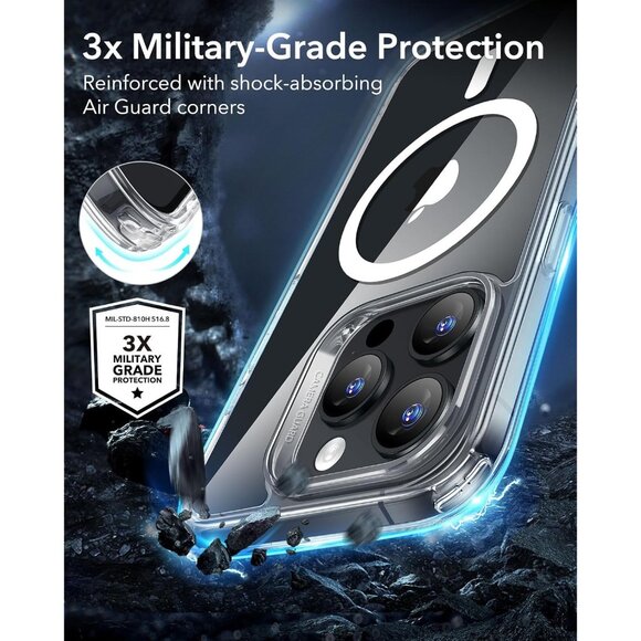 Shockproof Military-Grade Protection Magnetic Phone Case for iPhone 16 Pro Max - Picture 5 of 9